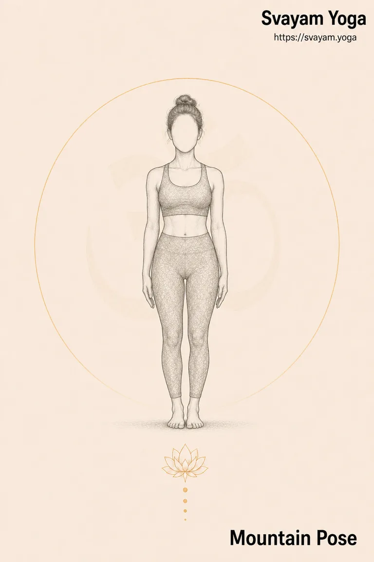Mountain pose, standing tall